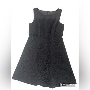 Talbots Little Black Lace Dress Size 12